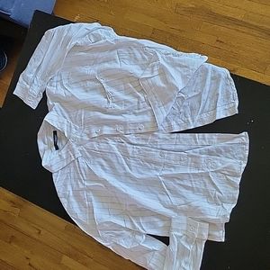 Forever 21 white striped top